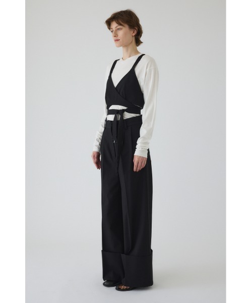 RIM.ARK(リムアーク)の「Design bustier デザインビスチェ(キャミソール・レディース・グレイッシュベージュ/ブラック・FREE)」の18枚目の写真