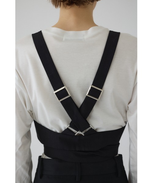 RIM.ARK(リムアーク)の「Design bustier デザインビスチェ(キャミソール・レディース・グレイッシュベージュ/ブラック・FREE)」の21枚目の写真