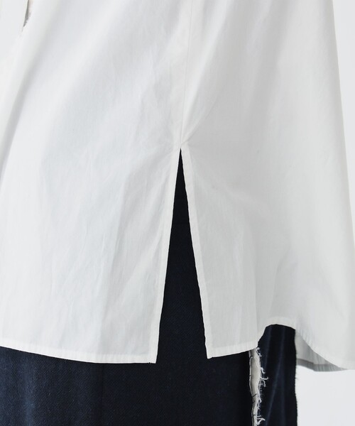 maturely（マチュアリー）の「maturely / オーガニック コットン ハート フリルシャツ（シャツ/ブラウス・レディース・ブラック/オフホワイト・1/0）」の14枚目の写真