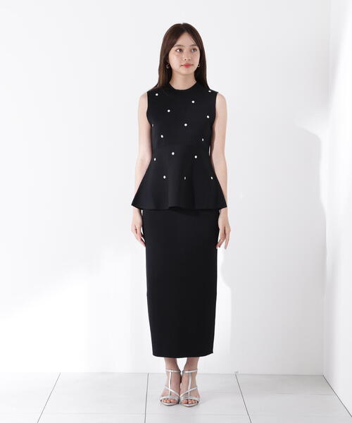 【完売品】ロゴカーデワンピースニットセットアップ 2WAYカーデセットニットワンピース[品番：MKSW0048374]｜RESEXXY