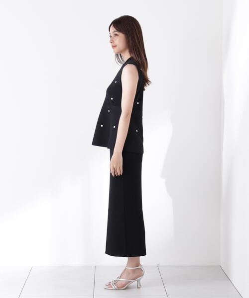 PROPORTION BODY DRESSING（プロポーションボディドレッシング）の「ドット刺繍ニットセットアップ / 1215240611（ワンピース・レディース・ブラック/ホワイト系その他・MEDIUM/P/S）」の14枚目の写真