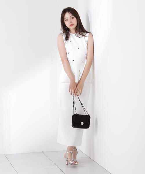 セール】ドット刺繍ニットセットアップ / 1215240611