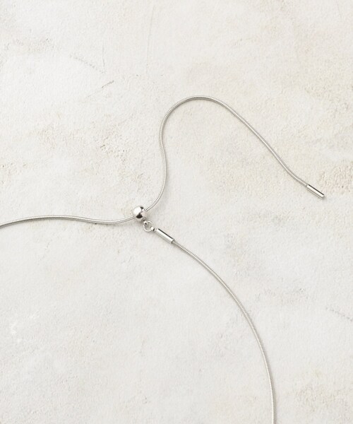 grove（グローブ）の「【ネックホルダー】ダブルリングチェーンネックレス（ネックレス・レディース・ゴールド/シルバー・00）」の5枚目の写真