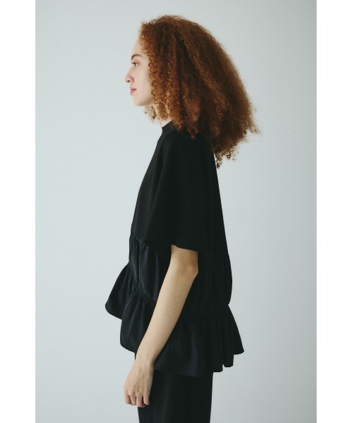 Frill A-line cut tops フリルAラインカットトップス（Tシャツ