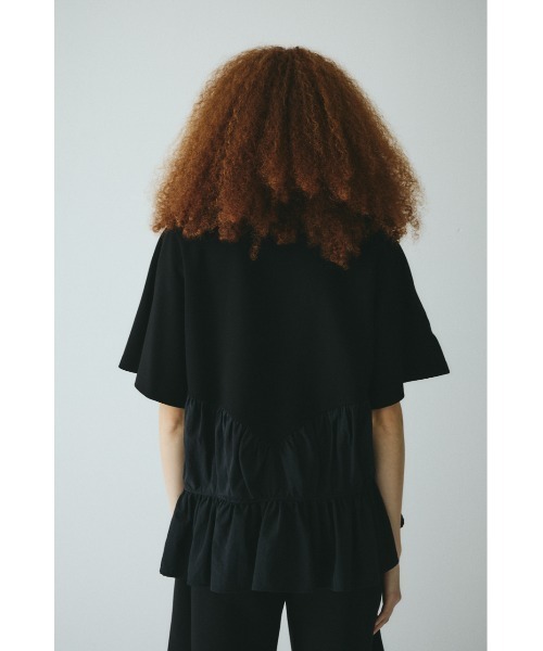 HeRIN.CYE フリル ブラック ベアトップ FREEサイズ HeRIN.CYE フリル ブラック ベアトップ FREEサイズ