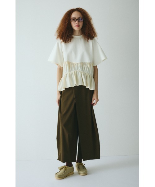 Frill A-line cut tops フリルAラインカットトップス（Tシャツ