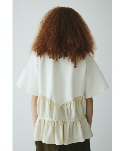 トップス Herin.CYE Frill A-line cut tops Frill A-line cut tops フリルAラインカットトップス（Tシャツ