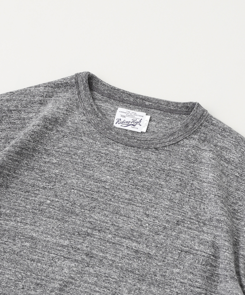 RIDING HIGH（ライディングハイ）の「RIDING HIGH / ライディングハイ CUSTOM LW POCKET S/S TEE（Tシャツ/カットソー・メンズ・チャコールグレー/グレー/ホワイト・MEDIUM/LARGE）」の5枚目の写真