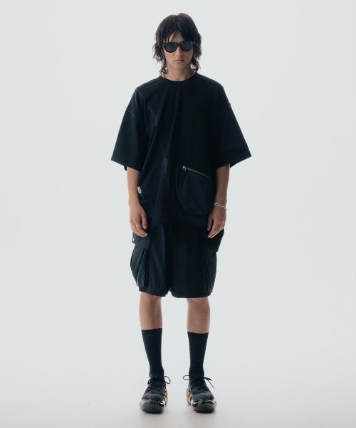 ROYAL FLASH(ロイヤルフラッシュ)の「Maison ULA/メゾン ウラ/切り替えショートパンツ(その他パンツ・メンズ・ブラック・1/2)」の4枚目の写真