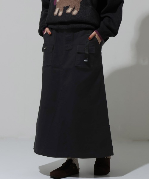 KRIFF MAYER Lady's Collection（クリフメイヤーレディースコレクション）の「【ウエスト調節･フレア】クライミングブッシュスカート（スカート・レディース・ブラック/カーキ/オフホワイト/キャメル/タン/ネイビー・MEDIUM/LARGE）」の3枚目の写真