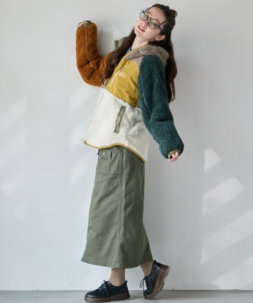 KRIFF MAYER Lady's Collection（クリフメイヤーレディースコレクション）の「【ウエスト調節･フレア】クライミングブッシュスカート（スカート・レディース・ブラック/カーキ/オフホワイト/キャメル/タン/ネイビー・MEDIUM/LARGE）」の9枚目の写真