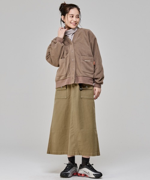 KRIFF MAYER Lady's Collection（クリフメイヤーレディースコレクション）の「【ウエスト調節･フレア】クライミングブッシュスカート（スカート・レディース・ブラック/カーキ/オフホワイト/キャメル/タン/ネイビー・MEDIUM/LARGE）」の12枚目の写真