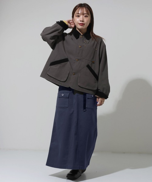 KRIFF MAYER Lady's Collection（クリフメイヤーレディースコレクション）の「【ウエスト調節･フレア】クライミングブッシュスカート（スカート・レディース・ブラック/カーキ/オフホワイト/キャメル/タン/ネイビー・MEDIUM/LARGE）」の14枚目の写真