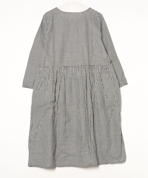 SallyLunn(サリーラン)の「チェック切り替えロングワンピース(ワンピース・レディース・ブラック・MEDIUM/LARGE)」の5枚目の写真