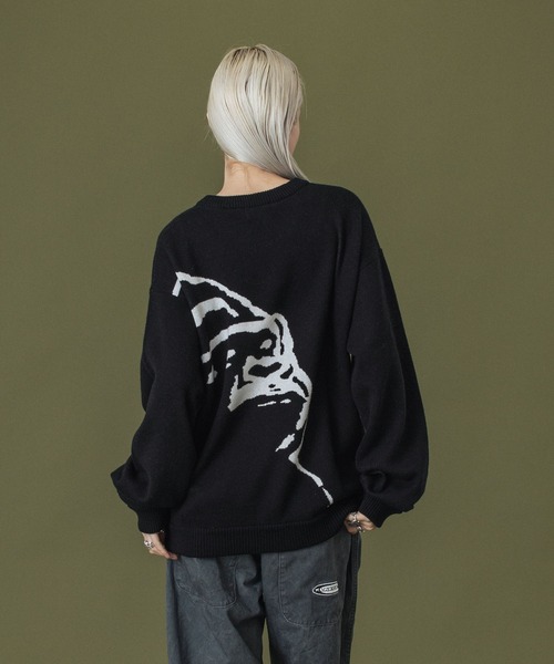 XLARGE（エクストララージ）の「OG CREWNECK KNIT（ニット/セーター・メンズ・ブラック/ネイビー・S/M/L/XL）」の7枚目の写真
