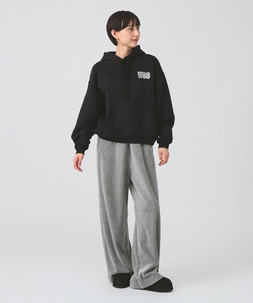 UGG（アグ）の「UGG(R) for Ray BEAMS / LOGO HOODIE（パーカー・レディース・ブラック/ホワイト・SMALL）」の14枚目の写真