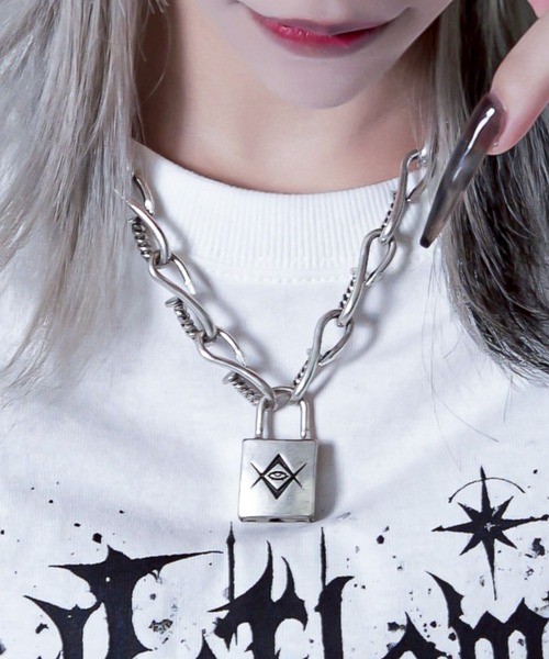 REFLEM/レフレム』Thorn eyeパドロックネックレス（ネックレス