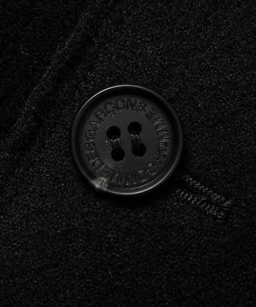 COMME des GARCONS HOMME(コム デ ギャルソン・オム)の「WOOL HERRINGBONE COAT(ステンカラーコート・メンズ・ブラック・L/M/S/XS)」の4枚目の写真
