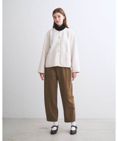 Traditional Weatherwear（トラディショナルウェザーウェア）の「ARKLEY A-LINE WJ（ブルゾン・レディース・ライトベージュ/ブラック・34）」の3枚目の写真