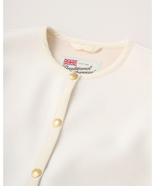 Traditional Weatherwear（トラディショナルウェザーウェア）の「ARKLEY A-LINE WJ（ブルゾン・レディース・ライトベージュ/ブラック・34）」の7枚目の写真