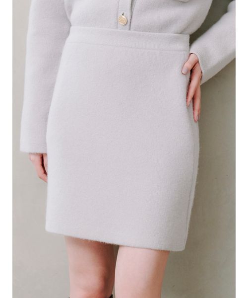 SNIDEL（スナイデル）の「フォックスニットスカート（スカート・レディース・イエロー/ライトグレー/ブラウン/ライトブルー・F）」の11枚目の写真