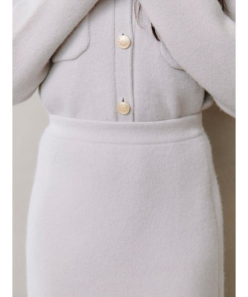 SNIDEL（スナイデル）の「フォックスニットスカート（スカート・レディース・イエロー/ライトグレー/ブラウン/ライトブルー・F）」の14枚目の写真