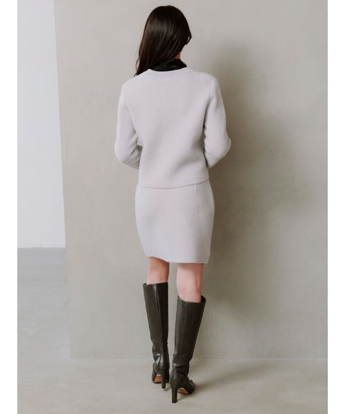 SNIDEL（スナイデル）の「フォックスニットスカート（スカート・レディース・イエロー/ライトグレー/ブラウン/ライトブルー・F）」の19枚目の写真