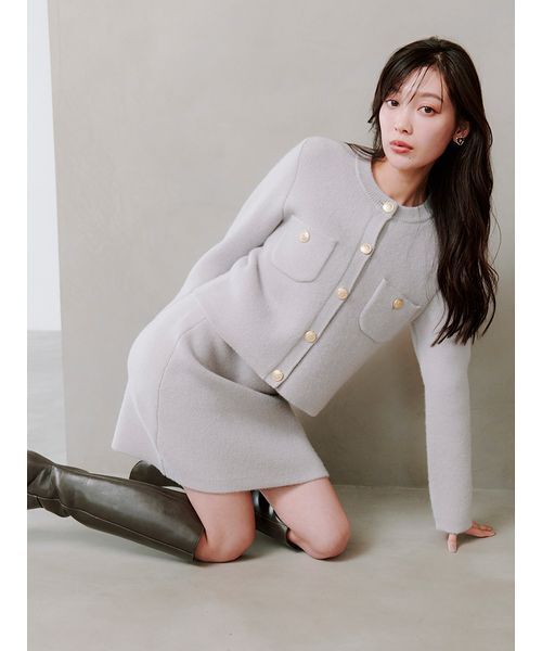 SNIDEL（スナイデル）の「フォックスニットスカート（スカート・レディース・イエロー/ライトグレー/ブラウン/ライトブルー・F）」の21枚目の写真