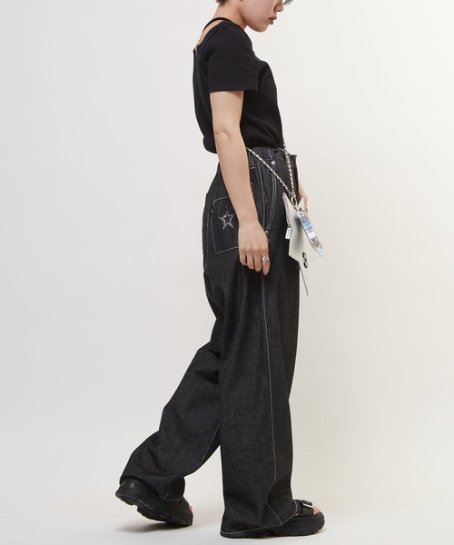 【売約済み】コンバースTOKYO LIGHT DENIM WIDE PANTS CONVERSE TOKYO｜【限定展開】LIGHT DENIM WIDE PANTS | Rakuten