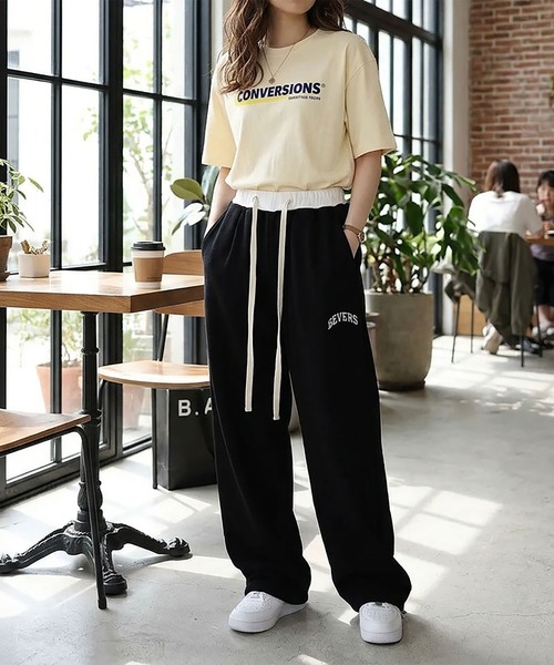 NinaetLina(ニナエリナ)の「スエットパンツ(スウェットパンツ・レディース・ブラック/グレー・FREE)」の16枚目の写真