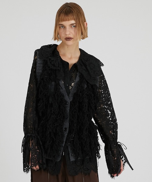 PRANK PROJECT（プランクプロジェクト）の「フラッフィーニットベスト / Fluffy Knit Vest（ベスト・レディース・ブラック/ホワイト・FREE）」の8枚目の写真