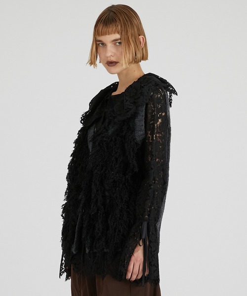 PRANK PROJECT（プランクプロジェクト）の「フラッフィーニットベスト / Fluffy Knit Vest（ベスト・レディース・ブラック/ホワイト・FREE）」の9枚目の写真