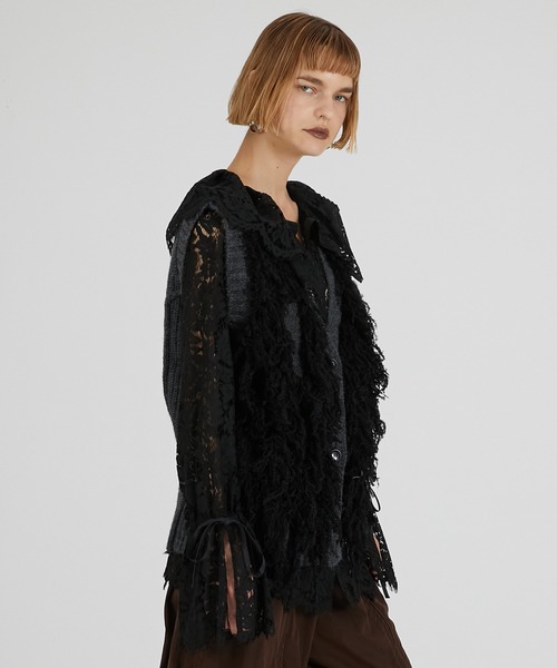 PRANK PROJECT（プランクプロジェクト）の「フラッフィーニットベスト / Fluffy Knit Vest（ベスト・レディース・ブラック/ホワイト・FREE）」の11枚目の写真