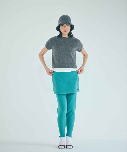 SEA（シー）の「Seavalley リサイクル フリース レギンス（その他パンツ・レディース・チャコールグレー/グリーン・ONE SIZE）」の5枚目の写真