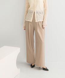 URBAN RESEARCH ROSSO WOMEN | ウール混防シワハイウエストワイドスラックス(その他パンツ)