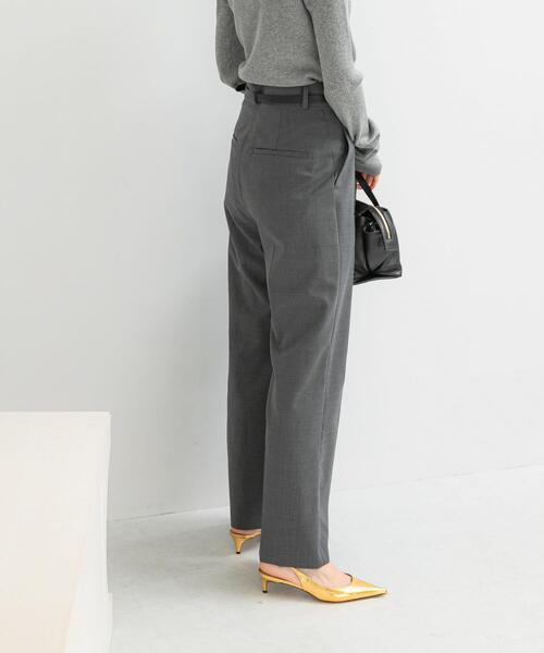 URBAN RESEARCH ROSSO WOMEN（アーバンリサーチ　ロッソ）の「ウール混防シワハイウエストワイドスラックス（その他パンツ・レディース・グレー/ベージュ/ネイビー・34/36/38/TALL）」の12枚目の写真