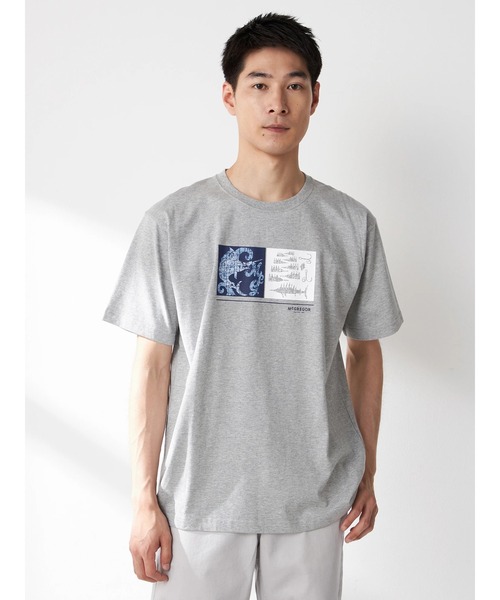 McGREGOR（マックレガー）の「リゾートTシャツ（カジキプリント）（Tシャツ/カットソー・メンズ・ネイビー/グレー/アイボリー・M/L）」の3枚目の写真