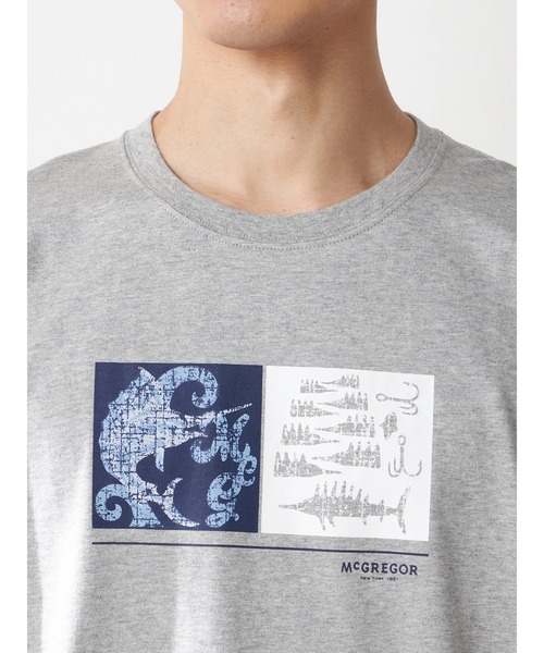 McGREGOR（マックレガー）の「リゾートTシャツ（カジキプリント）（Tシャツ/カットソー・メンズ・ネイビー/グレー/アイボリー・M/L）」の11枚目の写真