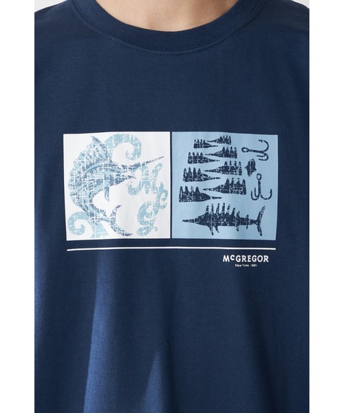 McGREGOR（マックレガー）の「リゾートTシャツ（カジキプリント）（Tシャツ/カットソー・メンズ・ネイビー/グレー/アイボリー・M/L）」の13枚目の写真