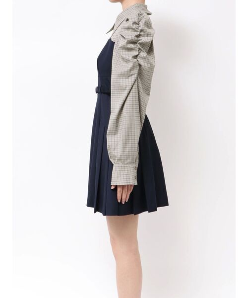S*I様 レイヤードシャツミニワンピース<定価¥14,300> レイヤードシャツミニワンピース[品番：MKSW0063379]｜dazzlin
