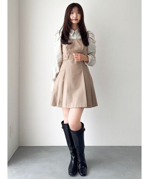 dazzlin レイヤードシャツミニワンピース Mサイズ dazzlin ワンピース レイヤードシャツミニワンピース : ZOZOTOWN