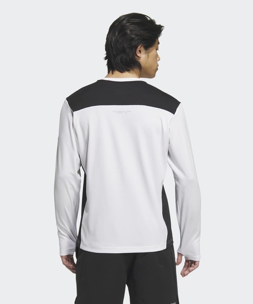 adidas（アディダス）の「アディダスアダプテーション レギュラーフィット 長袖Tシャツ / ロンT / アディダス adidas（Tシャツ/カットソー・メンズ・ホワイト/ブルー/ブラック・XX-LARGE/3XL/LARGE/MEDIUM/SMALL/X-LARGE/X-SMALL）」の4枚目の写真