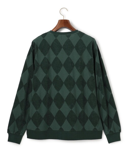 J.PRESS(ジェイプレス)の「アーガイルワントーンリンクス ロングスリーブ Tシャツ(Tシャツ/カットソー・メンズ・グリーン系/ライトグレー系/ネイビー系・MEDIUM/SMALL/X-LARGE/LARGE)」の12枚目の写真