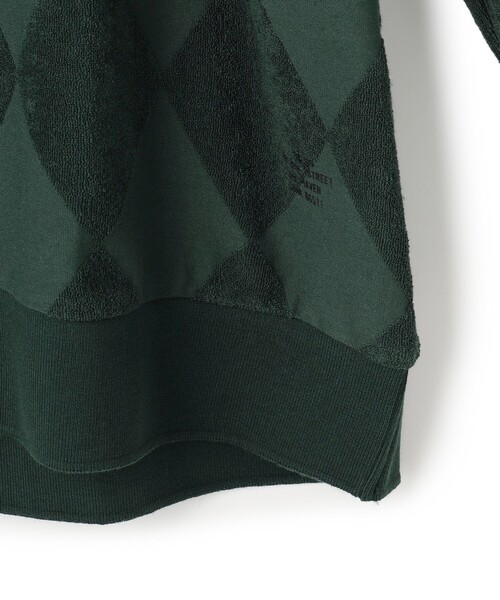 J.PRESS(ジェイプレス)の「アーガイルワントーンリンクス ロングスリーブ Tシャツ(Tシャツ/カットソー・メンズ・グリーン系/ライトグレー系/ネイビー系・MEDIUM/SMALL/X-LARGE/LARGE)」の15枚目の写真