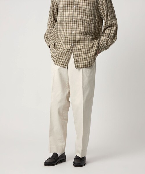 Steven Alan＞ ブラッシュド コットン アウト ワンプリーツ