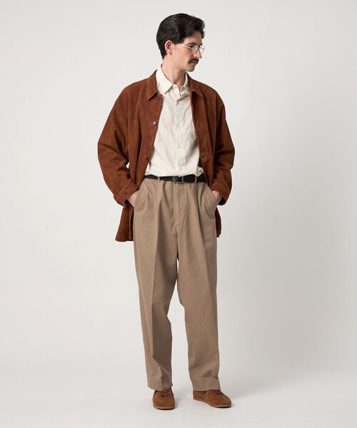 Steven Alan＞ ブラッシュド コットン アウト ワンプリーツ