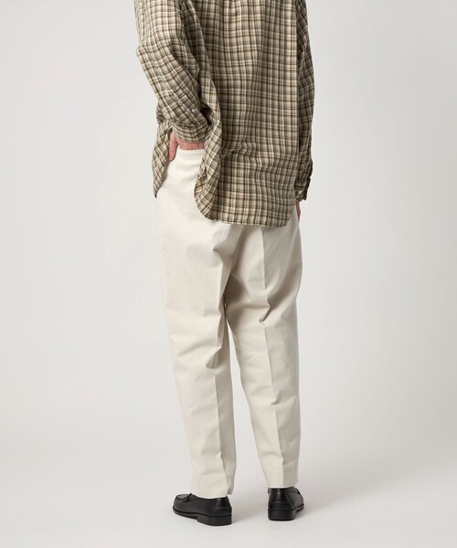 Steven Alan＞ RENULNN アウト ワンプリーツ スラックス Steven Alan