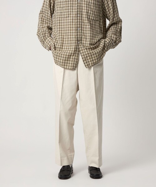 ＜Steven Alan＞ RENULNN アウト ワンプリーツ スラックス Steven Alan＞ RENULNN アウト ワンプリーツ スラックス