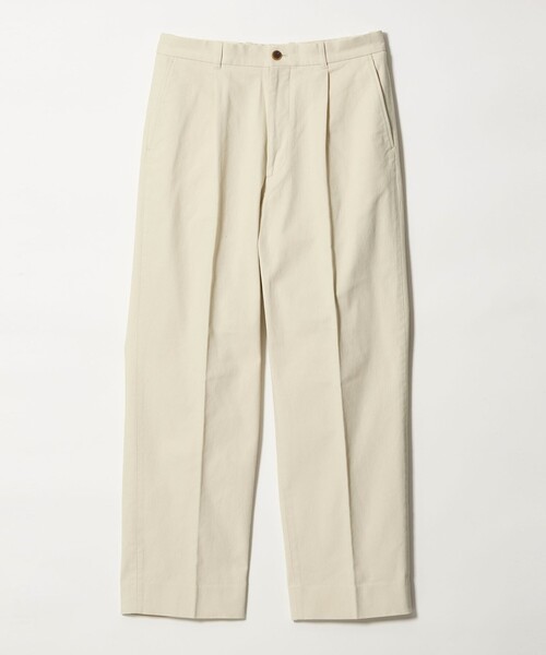 Steven Alan(スティーブンアラン)の「<Steven Alan> ブラッシュド コットン アウト ワンプリーツ スラックス(スラックス・メンズ・ベージュ/ナチュラル/ブラック・S/M/L/XL)」の8枚目の写真