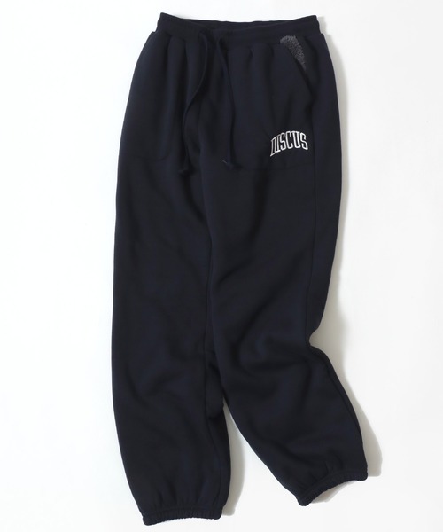 DISCUS（ディスカス）の「2025AW DISCUS/ディスカス 裏ボアフリース カレッジワンポイントロゴ刺繍 スウェットパンツ（スウェットパンツ・メンズ・スミクロ/グレー/オートミール/ネイビー/ブラック・M/XL/L）」の5枚目の写真